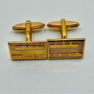 Men’s Vintage Nina Ricci Gold Plated Cuff Links​